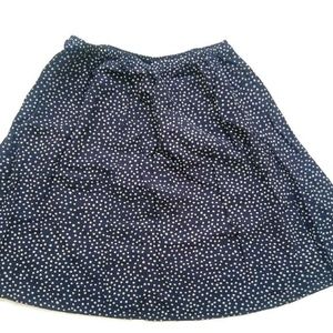 Darky navy polka dot skirt